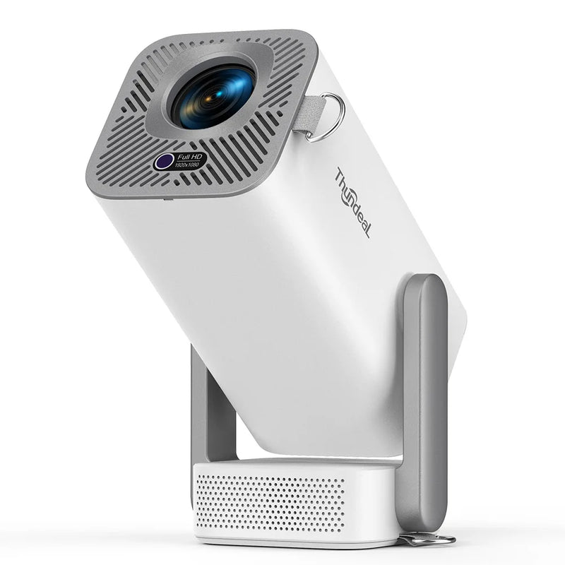 Projetor ThundeaL TD80 Pro 1080P nativo, 750 ANSI, Android 13, Wi-Fi 6 5G, Bluetooth 5.0, foco elétrico e keystone automático, até 120"