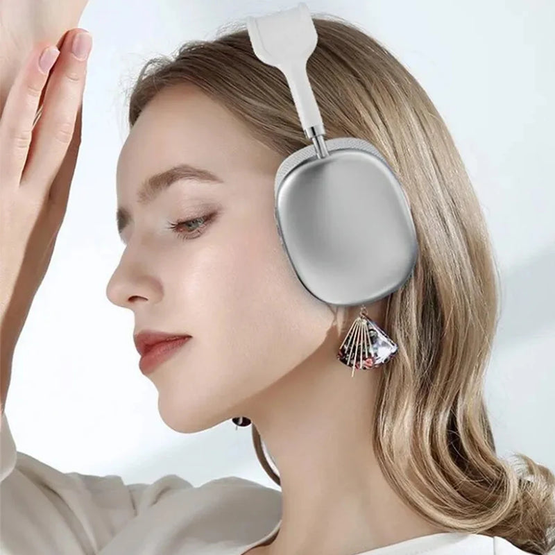 P9 fone Bluetooth over ear com microfone conforto para esportes e jogos conexão estável controles completos som envolvente para o dia a dia