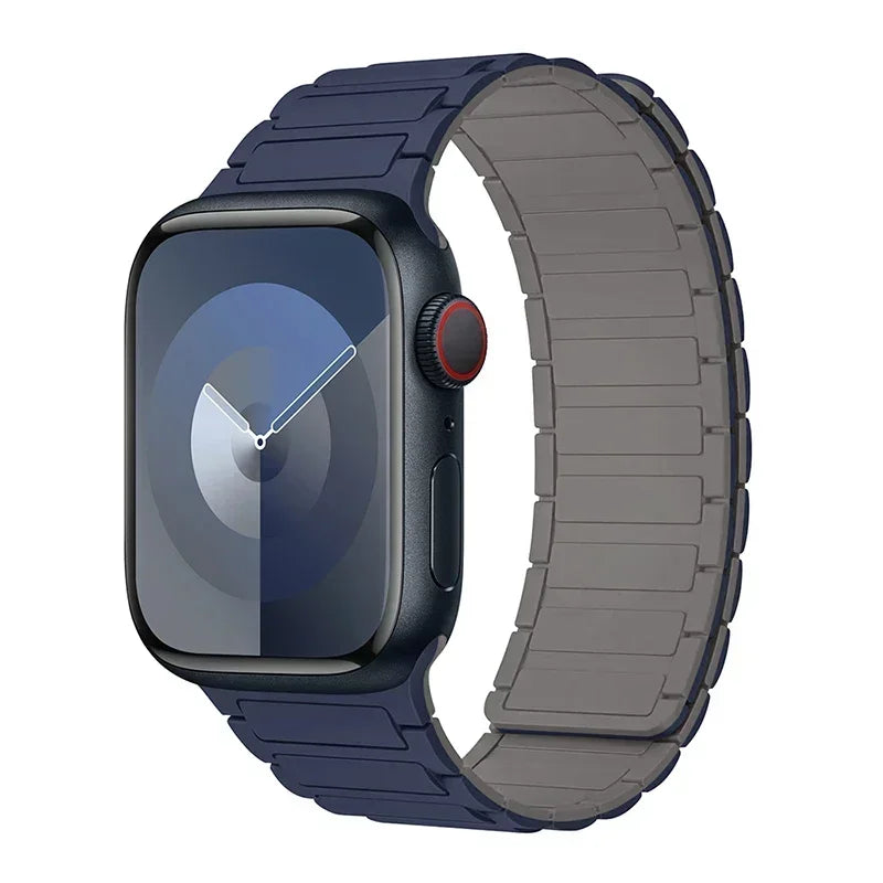 Pulseira Magnética Silicone Apple Watch Confortável