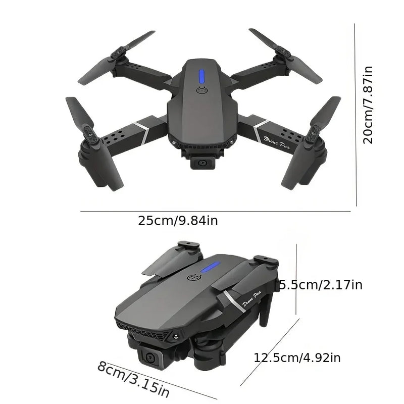 Drone E88 Pro 4K FPV Dobrável com Retorno Automático