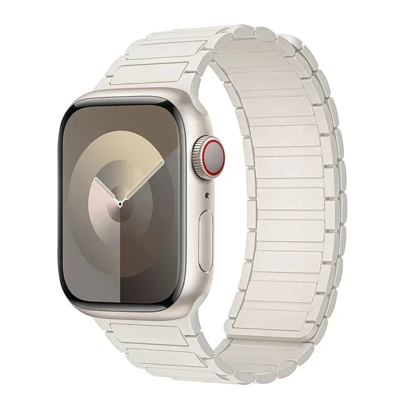 Pulseira Magnética Silicone Apple Watch Confortável