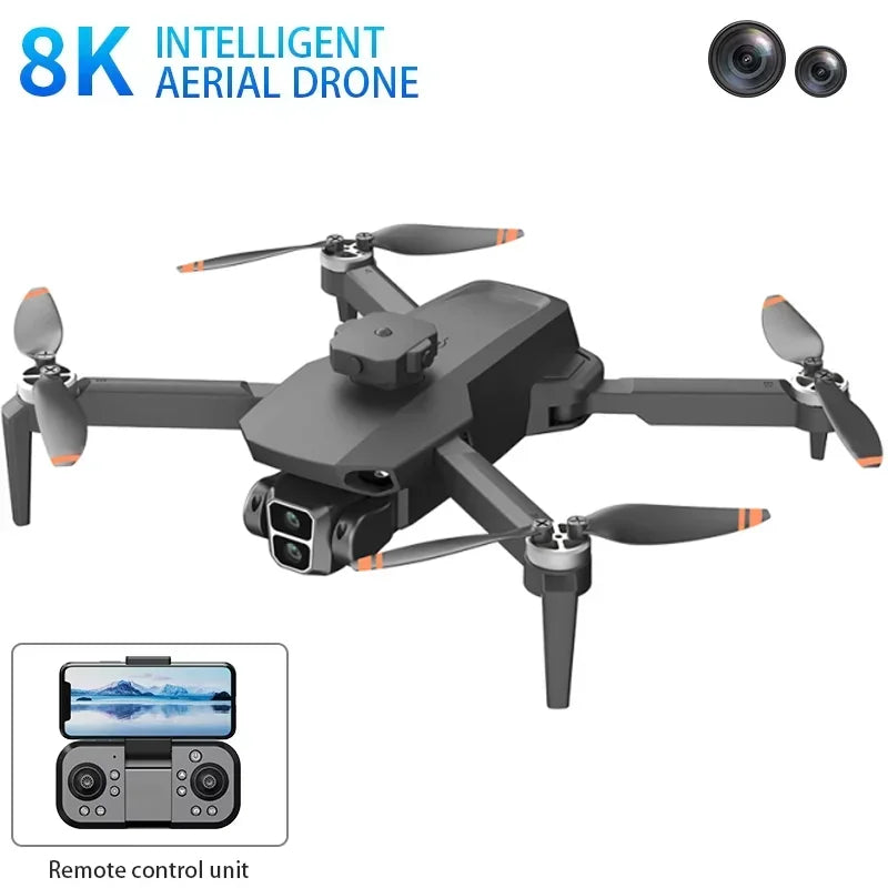 Drone L106 MAX 8K GPS Dobrável com Obstáculos Intelig.