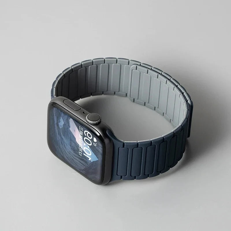 Pulseira Silicone Magnética Apple Watch Ultra e Series