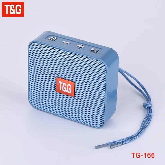 TG166 mini boombox Bluetooth 5.0 com microfone 5 W IPX resistente cartão TF USB mãos livres bateria 500 mAh para música sem complicação