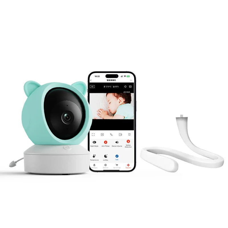 Câmera Tuya C14A Wi-Fi 2K com Interfone e Visão Noturna