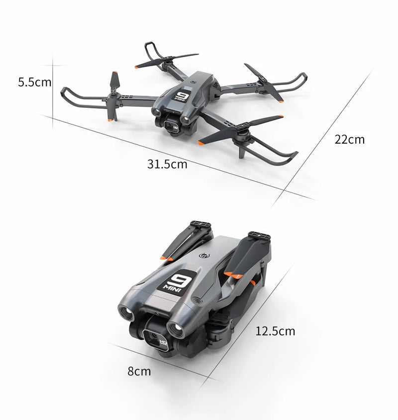 Drone 4K Wi-Fi FPV Brushless com Altitude e Luzes LED
