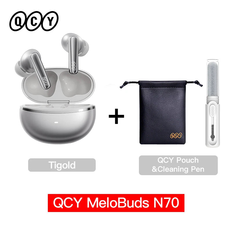 Fone QCY MeloBuds N70 ANC LDAC com 50h de Bateria