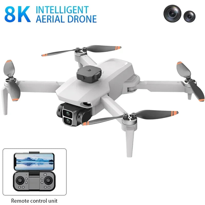 Drone L106 MAX 8K GPS Dobrável com Obstáculos Intelig.