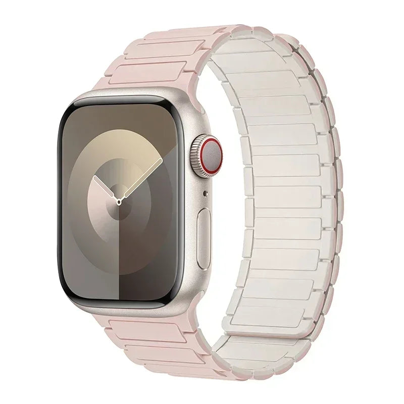 Pulseira Magnética Silicone Apple Watch Confortável
