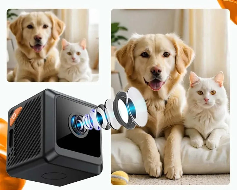 Câmera W02 Mini 1080p com Visão Noturna e Movimento