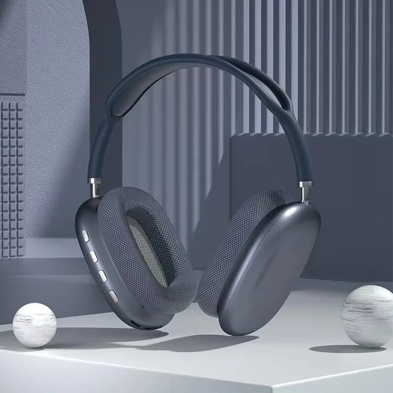 P9 fone Bluetooth over ear com microfone conforto para esportes e jogos conexão estável controles completos som envolvente para o dia a dia
