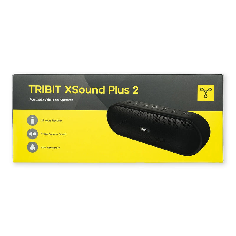 Tribit XSound Plus 2 Bluetooth 5.3 30 W IPX7 24 h bateria 4800 mAh som estéreo com modos de EQ app e entrada AUX para aventuras
