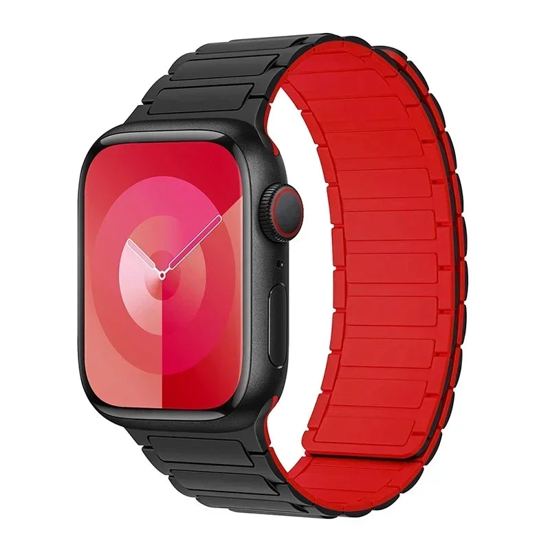Pulseira Magnética Silicone Apple Watch Confortável