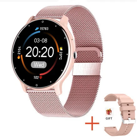 Smartwatch LIGE ZL02 Tela AMOLED 1.28” Bluetooth 5.2, À Prova d’Água e Saúde Feminina Integrada