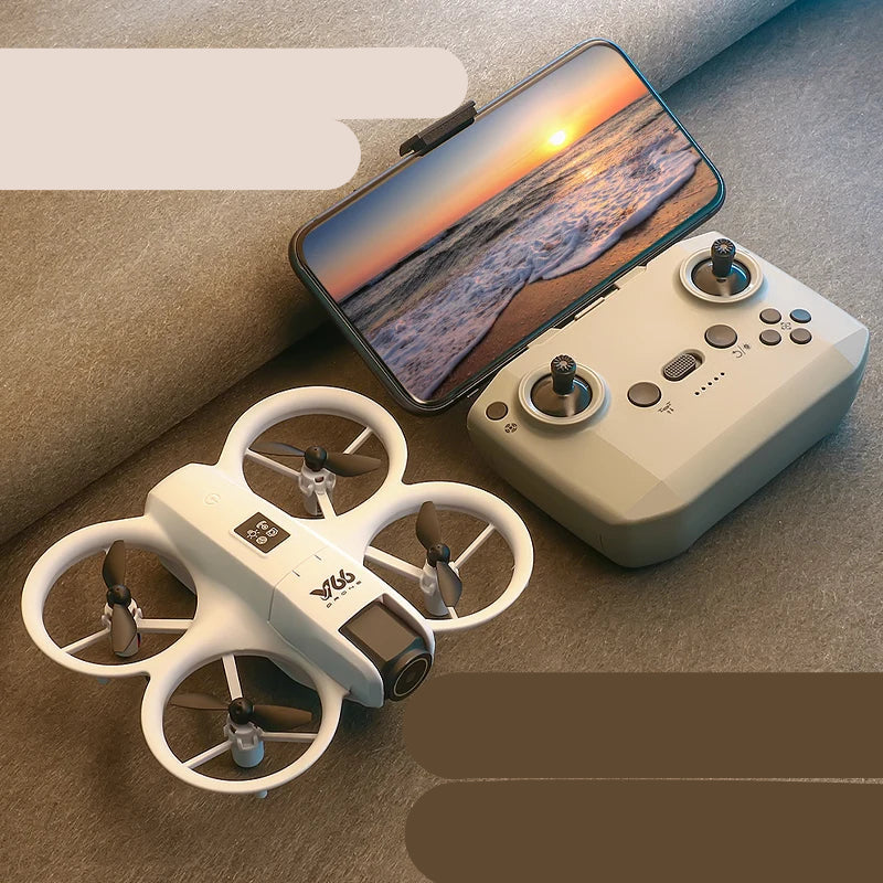 Drone V66 8K Wi-Fi FPV com Flips 360° e 200 m de Alc.