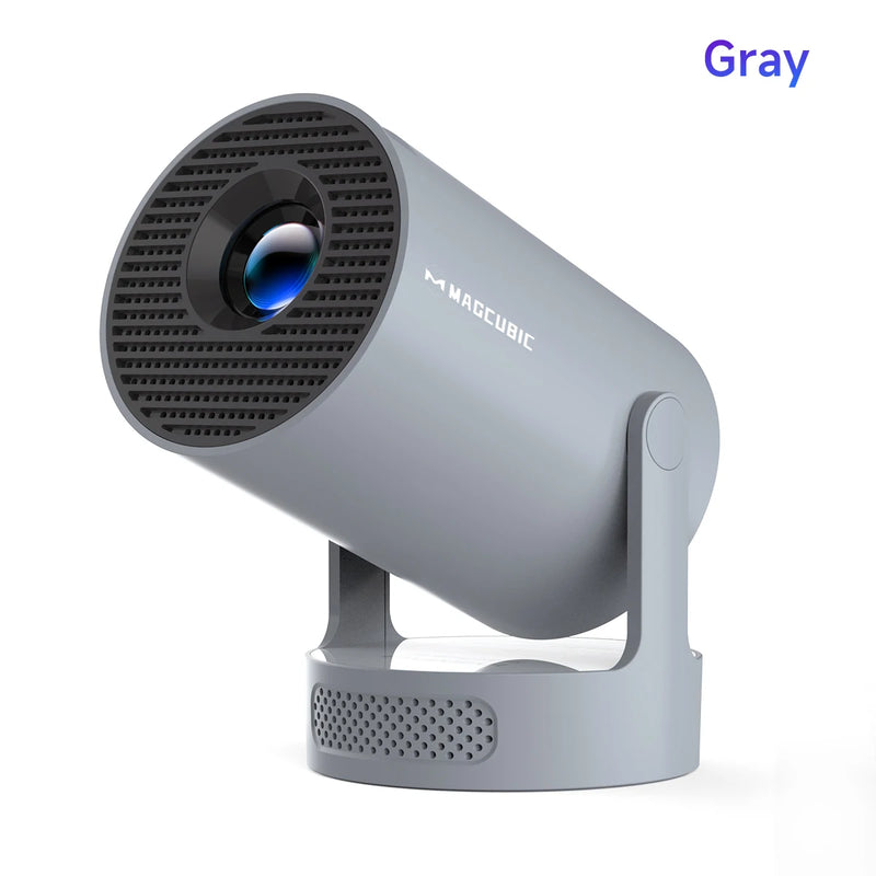 Projetor portátil Magcubic HY300 Pro+ com Android 11 Wi-Fi6 290 ANSI lumens suporte 4K e tela até 200 polegadas para cinema em casa