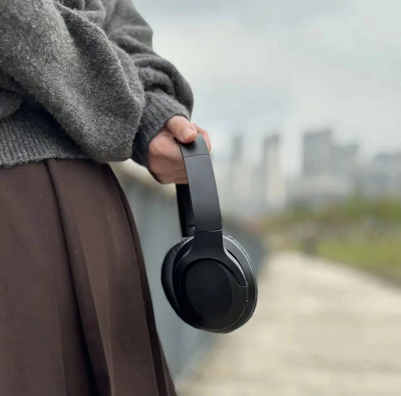 Sunpanda over ear Bluetooth 5.3 leve e dobrável com microfone som equilibrado conforto diário e bateria de longa duração