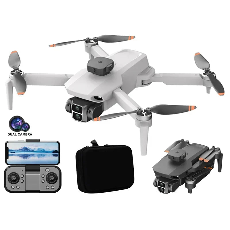 Drone L106 MAX 8K GPS Dobrável com Obstáculos Intelig.